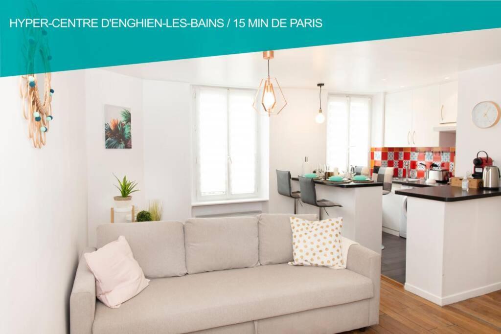 Coeur De Ville Enghien Les Bains - 2 Pieces Lumineux Et Chaleureux - 15 Min De Paris Exteriér fotografie